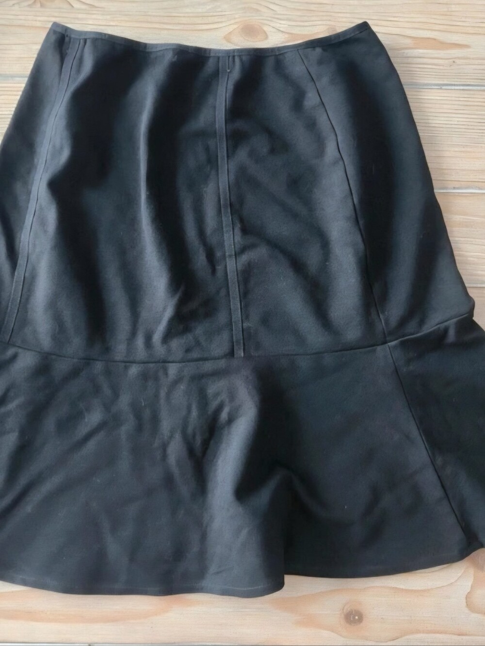 White House Black Market Classic Black Flared Skirt Size 2
